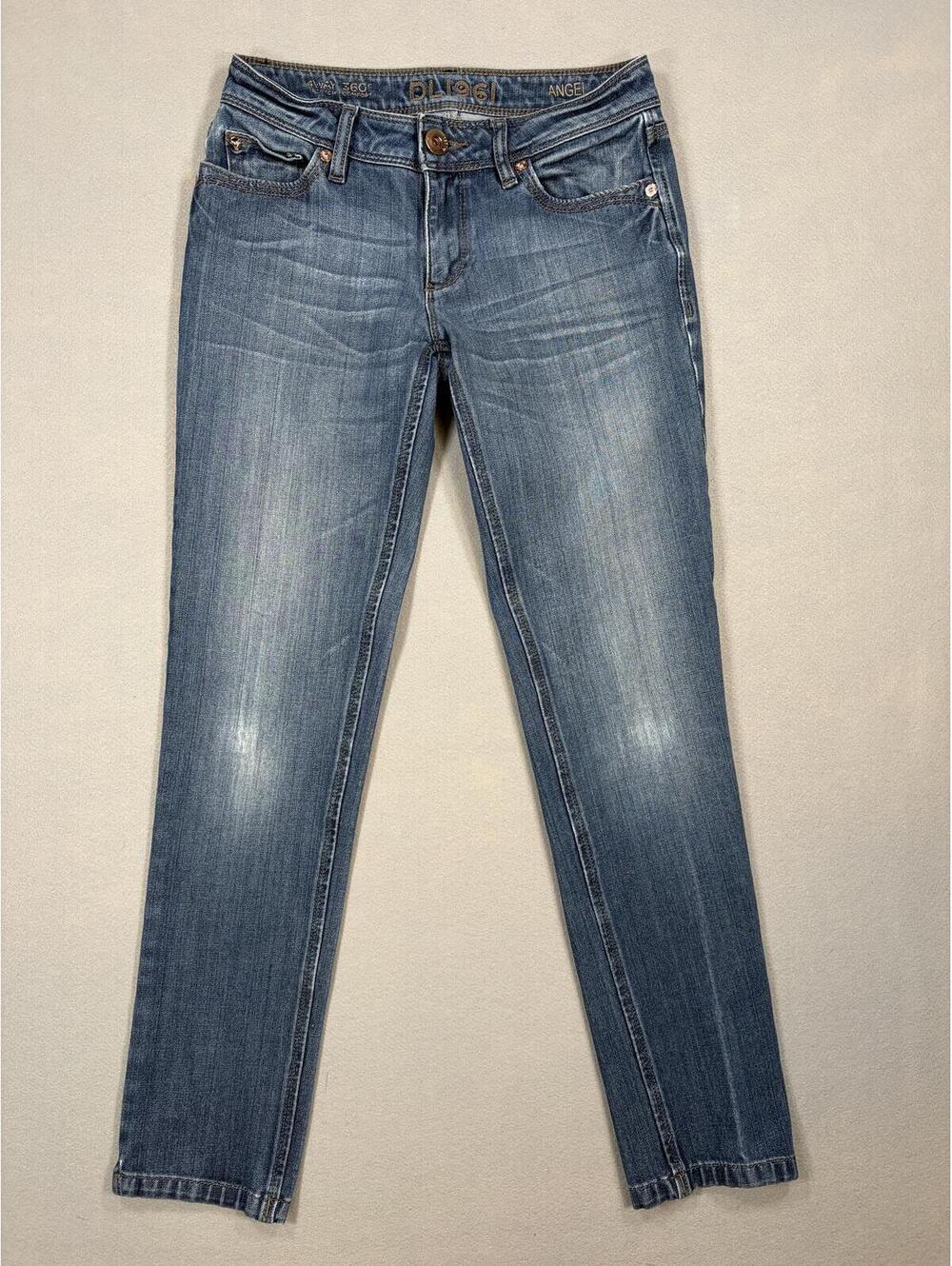 DL1961 Angel Mid Rise Skinny Ankle Jeans Size 25 4 Way Stretch Ashbury Wash